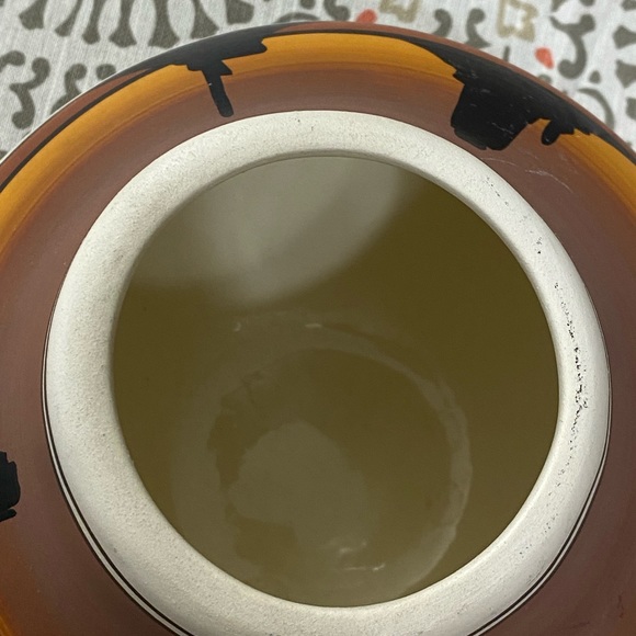 Navajo Native American Pottery Mountains Planter Bowl Vase - Picture 5 of 5